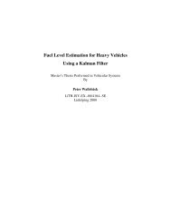 Fuel Level Estimation for Heavy Vehicles Using a Kalman Filter