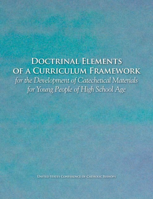 Doctrinal Elements of a Curriculum Framework for the Development ...