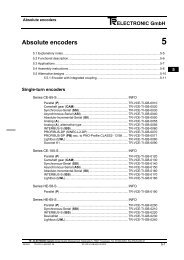 Absolute encoders - tr electronic (thailand)