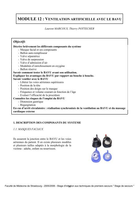 Module 12 Ventilation Artificielle Avec Le Bavu