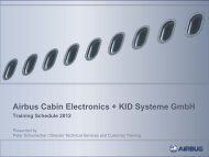 Airbus Cabin Electronics + KID Systeme GmbH Training Schedule ...