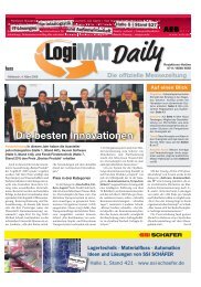 Die offizielle Messezeitung - LogiMAT