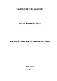 AlienaÃ§Ã£o parental: A famÃ­lia em litÃ­gio - UVA