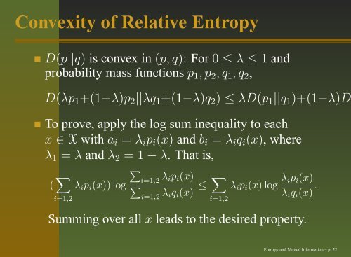 Entropy and Mutual Information