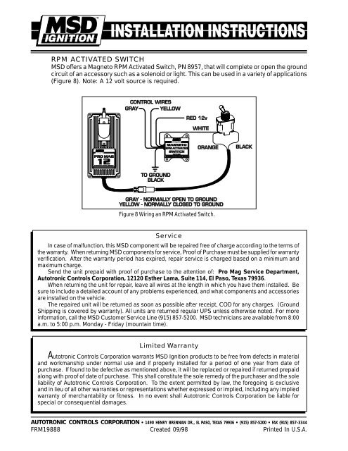 MSD 12 AMP PRO-MAG GENERATOR - MSD Pro-Mag.com