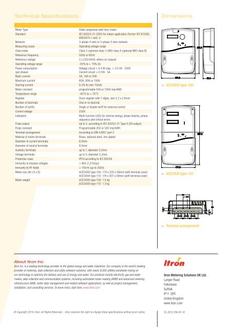 ACE3000 type 100/110 - Itron