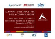 Il mercato dei servizi over the top - Fondazione Rosselli