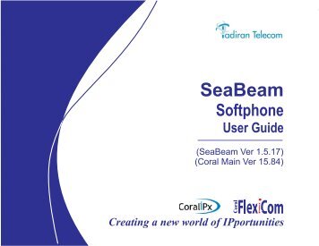 Coral SeaBeam Softphone User Guide (for Coral ... - Tadiran Telecom