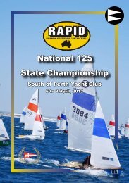 National 125 State Championship - South of Perth Yacht Club