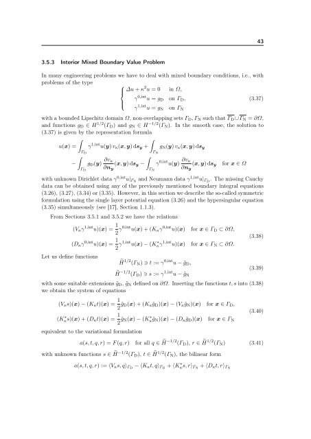 The Boundary Element Method for the Helmholtz Equation ... - FEI VÅ B