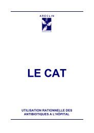 Antibiotique utilisation hopital CAT ARECLIN.pdf - Urgentologue