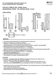 PROFIL 100, FERTIGE WAND 15,0cm Lieferumfang - Eclisse