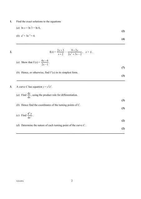 June 2007 Question Paper