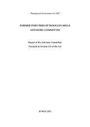 FORMER PORT PHILLIP WOOLLEN MILLS ADVISORY COMMITTEE
