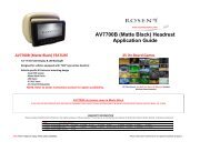 AV7700 Headrest Application Guide - Rosen Electronics