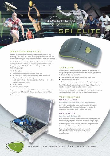 GPS 23464 SPI ELITE bro/FA - GPSports Systems