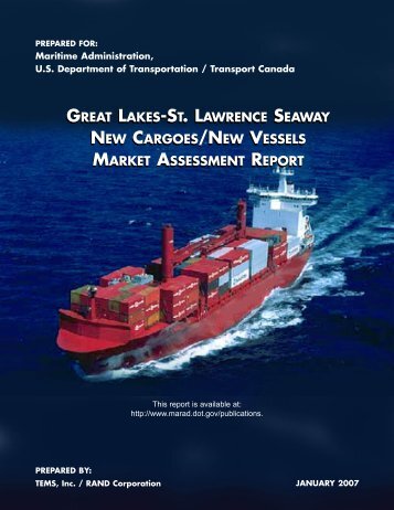 great lakes-st. lawrence seaway new cargoes/new vessels market