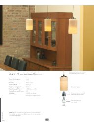 6 watt LED pendant assembly (pp. 78-145) - LBL Lighting