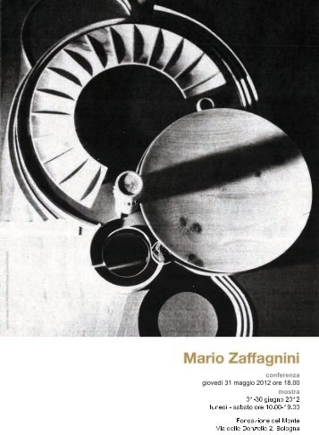 Il profilo di Mario Zaffagnini - Fondazione del Monte