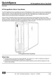 HP StorageWorks Ultrium Tape Blades