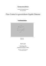Semesterarbeit Flow Control in geswitchtem Gigabit Ethernet