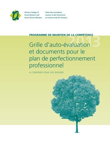 Grille d'auto-Ã©valuation et documents pour le plan de ...