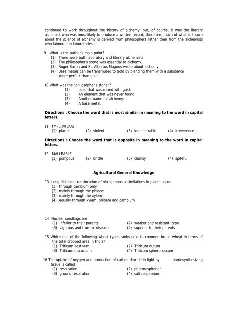 SAMPLE QUESTIONS Note: These questions are ... - special test