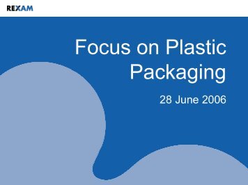 Focus on Plastic Packaging