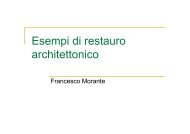 5. Esempi di restauro architettonico - Corso di Storia dell'Arte