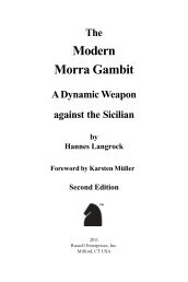 Modern Morra Gambit - Russell Enterprises