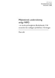 MiljÃ¶teknisk undersÃ¶kning enligt MIFO: en studie pÃ¥ fastigheten ...