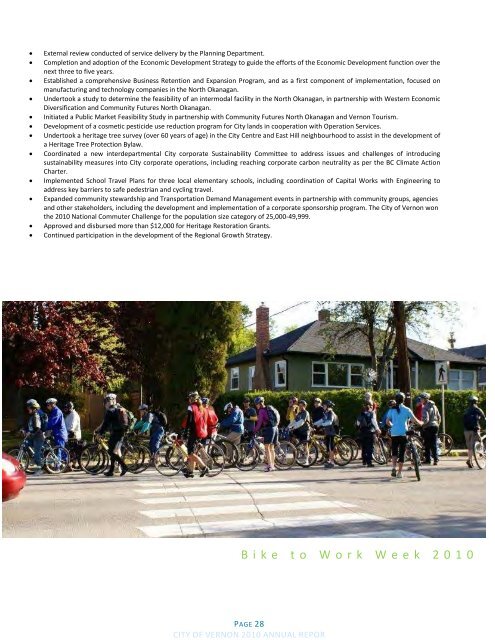 2010 Annual Report - City of Vernon