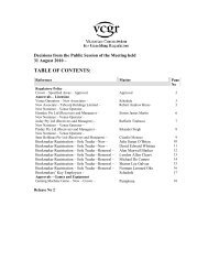 table of contents - Victorian Commission for Gambling and Liquor ...