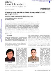 Advances in conversion of hemicellulosic biomass to furfural and ...