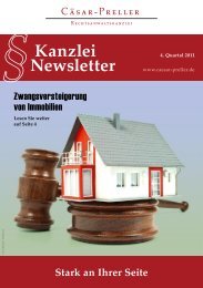 Kanzlei Newsletter - Rechtsanwalt Teneriffa