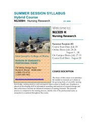 SUMMER SESSION SYLLABUS Hybrid Course - Saint Joseph's ...