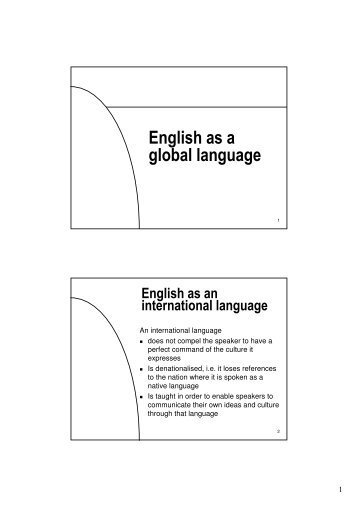 English as a global language
