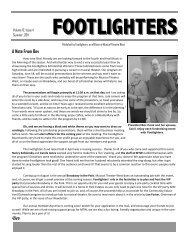 FOOTLIGHTER NEWSLETTER (Read-Only) - Musical Theatre West