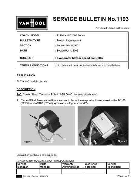 SERVICE BULLETIN No.1193 - ABC Companies