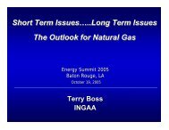 Short Term Issuesâ¦..Long Term Issues The Outlook for Natural Gas ...