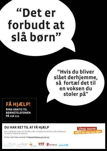 Hvis du bliver slÃ¥et derhjemme, sÃ¥ fortÃ¦l det til en ... - Servicestyrelsen