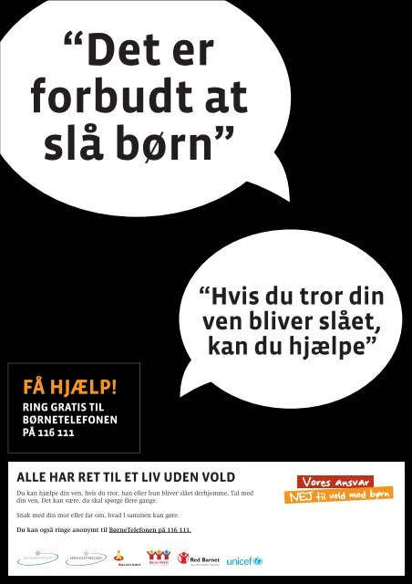 Hvis du bliver slÃ¥et derhjemme, sÃ¥ fortÃ¦l det til en ... - Servicestyrelsen