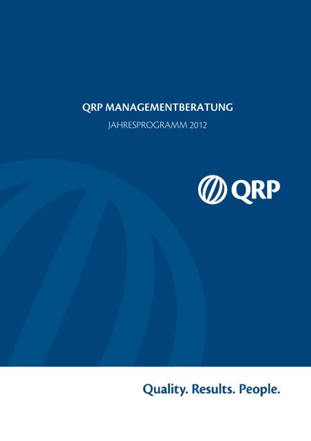 QRP MANAGEMENTBERATUNG - QRP Management Methods ...