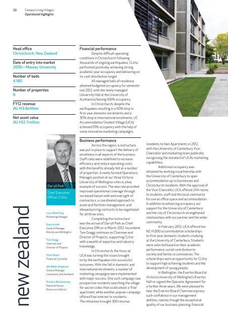 2012 Annual Review - Campus Living Villages