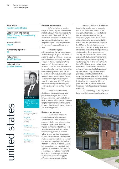 2012 Annual Review - Campus Living Villages