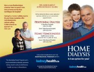 Home Dialysis Brochure - Kidney Health