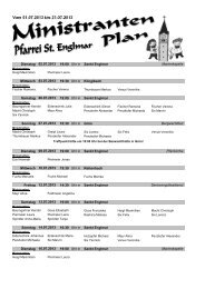 Ministrantenplan vom 01.07.2013 bis 21.07.2013 - englmarer-minis.de