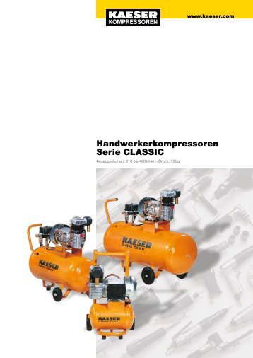 Handwerkerkompressoren Serie CLASSIC