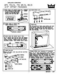 Dorma BTS80/D Installation Instructions - Epivots