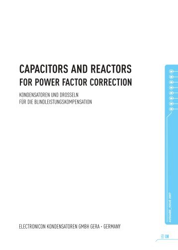 capacitors and reactors for power factor correction - UPE Inc